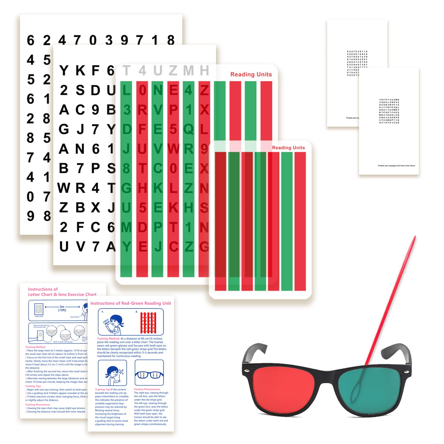 Rot-Grün-Sehtrainingsbrille Produktbild 1